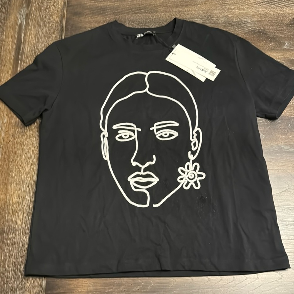 🟠 NWT ZARA TEE SIZE SMALL - Picture 3 of 6